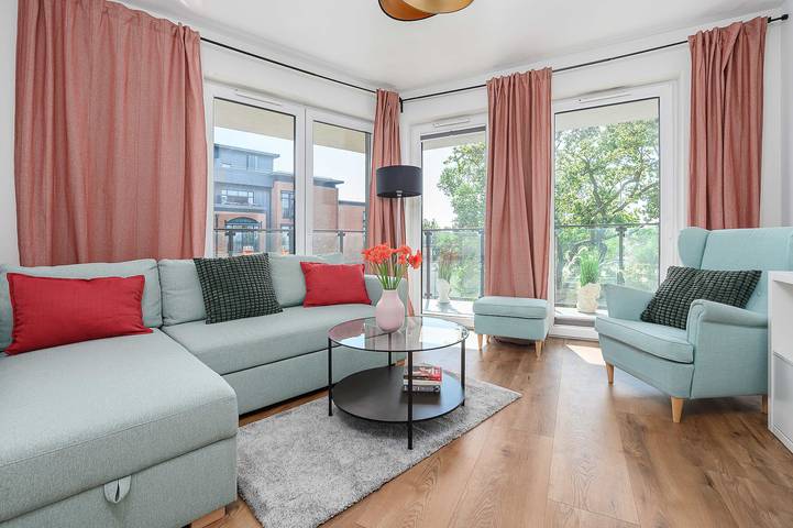 Apartament wakacyjny dla 8 osób, z Ogród w Łódź