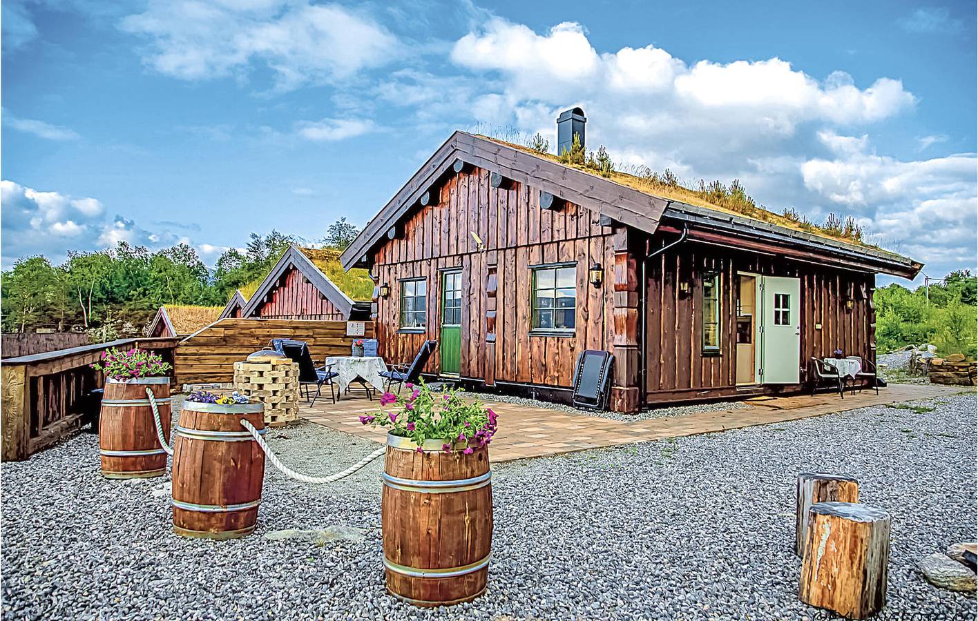 Ferienhaus für 6 Personen mit Terrasse in Sykkylven