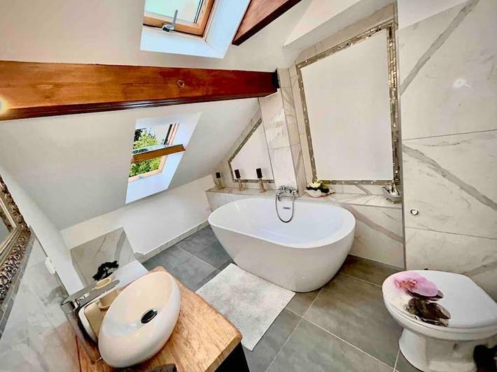 Ferienwohnung für 6 Personen, mit Garten und Ausblick
