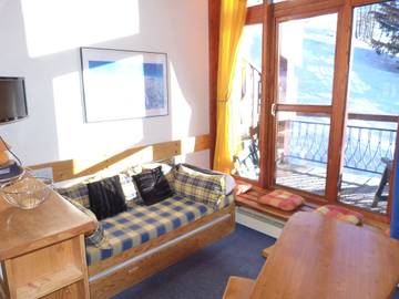 Gîte pour 5 personnes, avec balcon dans Les Arcs