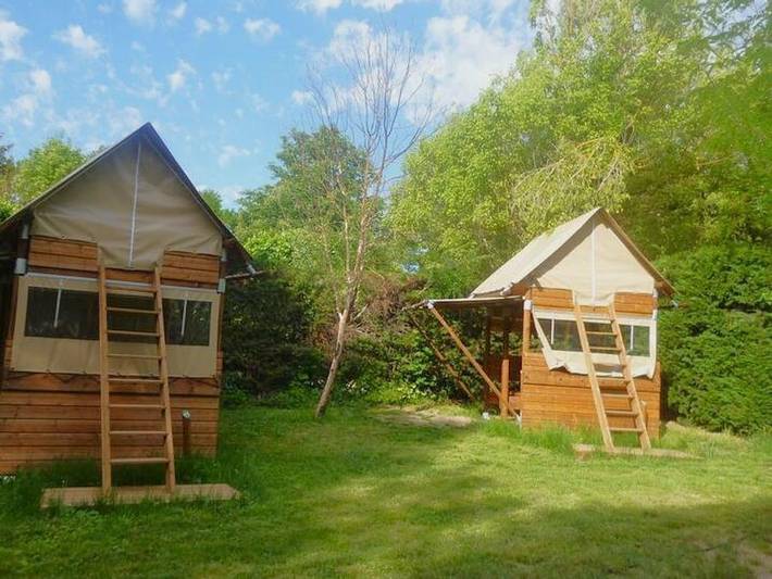 Zelt für 2 Personen, mit Terrasse und Kinderpool in Alpes-de-Haute-Provence - 4
