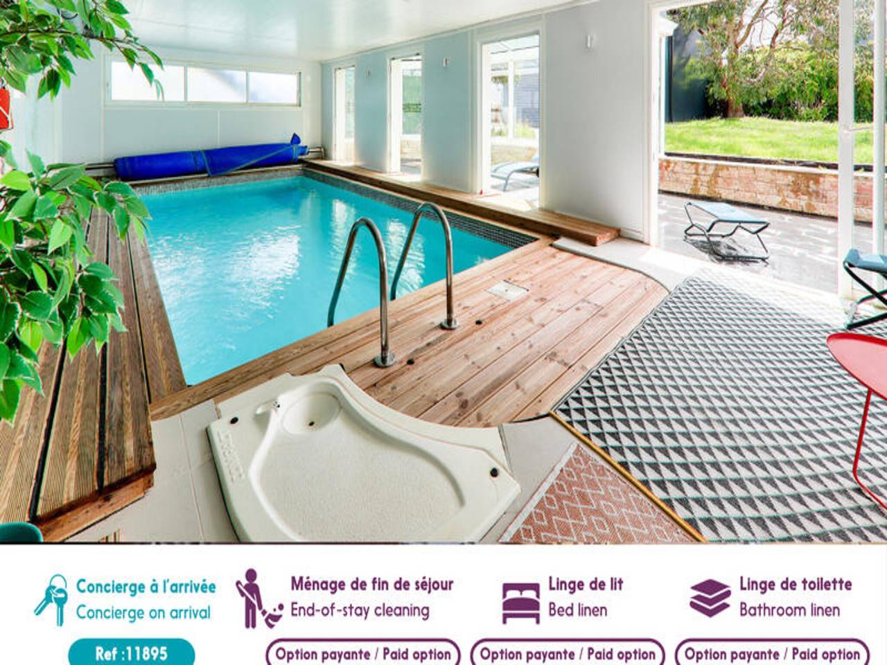 Apartamento entero, Apartamento junto al río Pénérf con piscina in Le Tour-du-Parc, Côte des Mégalithes