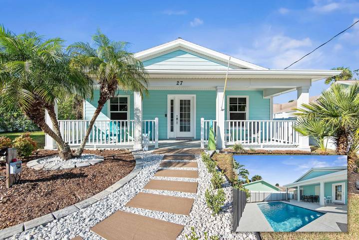 Vacation house for 8 people, with terrace and yard, with pets in Florida