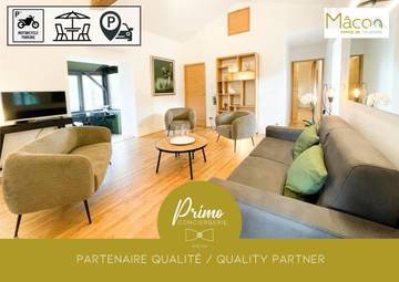 Gîte pour 6 personnes, avec vue et jardin à Hurigny