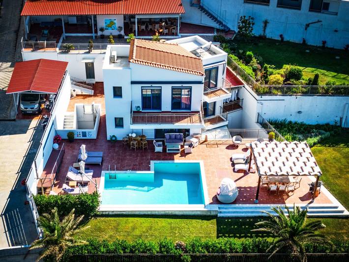Ferienhaus für 10 Personen, mit Garten und Balkon sowie Pool auf Skiathos