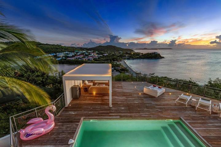 Location de vacances pour 6 personnes, avec piscine ainsi que vue et balcon dans Friars Bay Saint Martin - 4