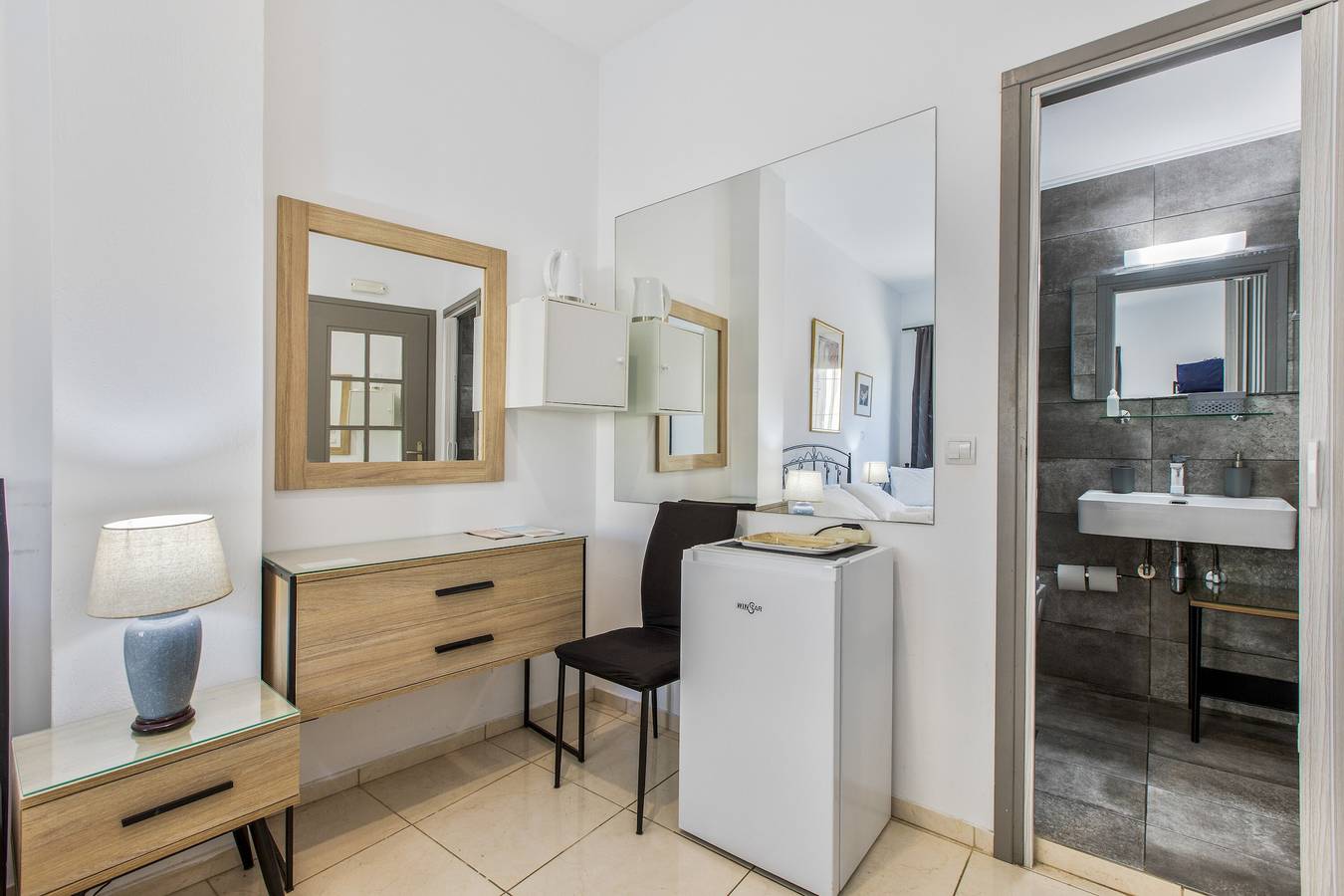 Room 'Porto Chania A3' with Shared Garden, Wi-Fi and Air Conditioning in Splantzia, Chania region