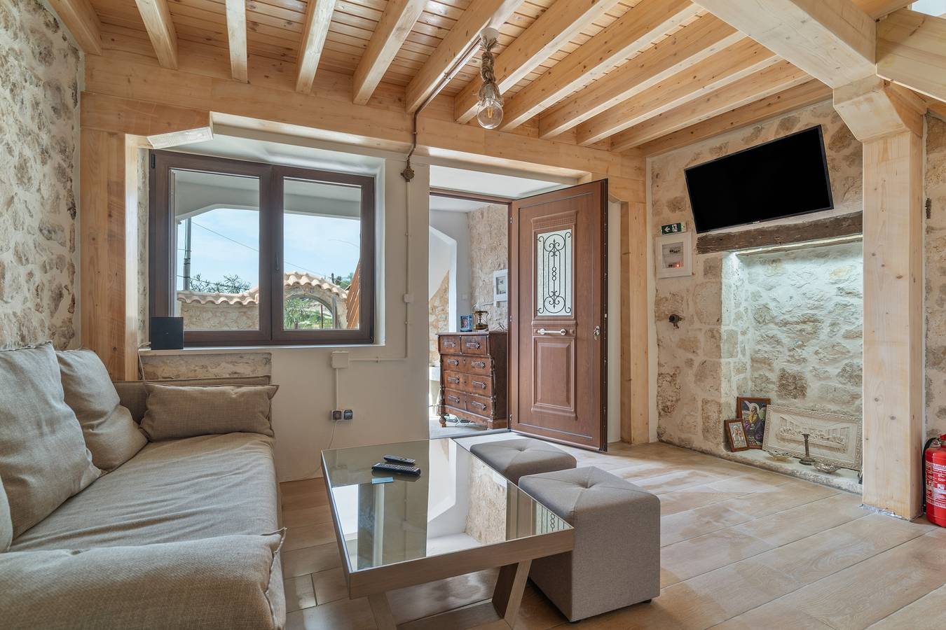 Holiday Home 'Maniaveta's House' with Sea View, Wi-Fi and Air Conditioning in Exanthia, Greece