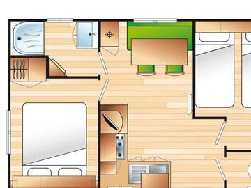 Camping para 4 Personas en Sérignan, Hérault, Foto 3