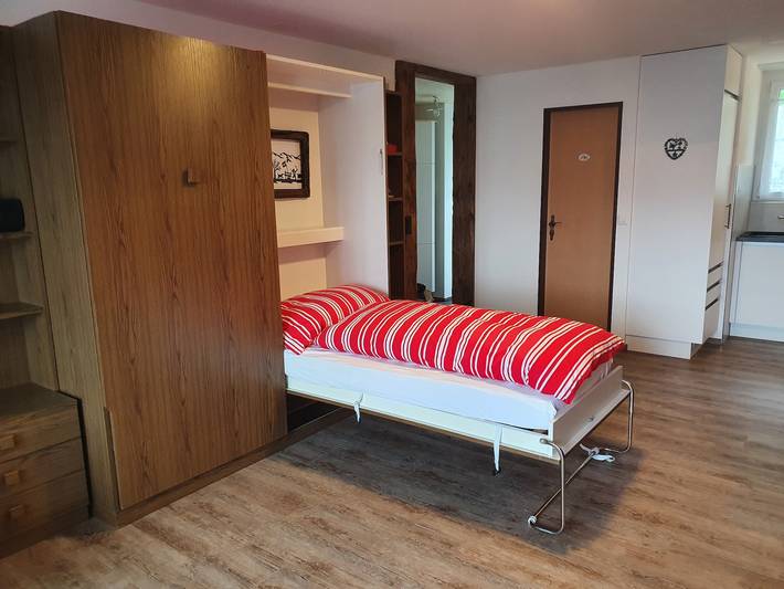 Estudio entero, Estudio de poesía para 2 personas con 2 balcones y vistas al lago de Lucerna in Klewenalp-Stockhütte, Emmetten
