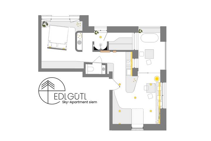 Ferienwohnung für 2 Personen, mit Sauna und Garten