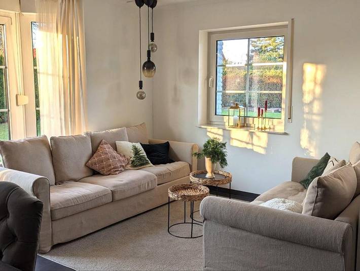 Ferienwohnung für 6 Personen, mit Balkon und Terrasse sowie Ausblick in Dörverden