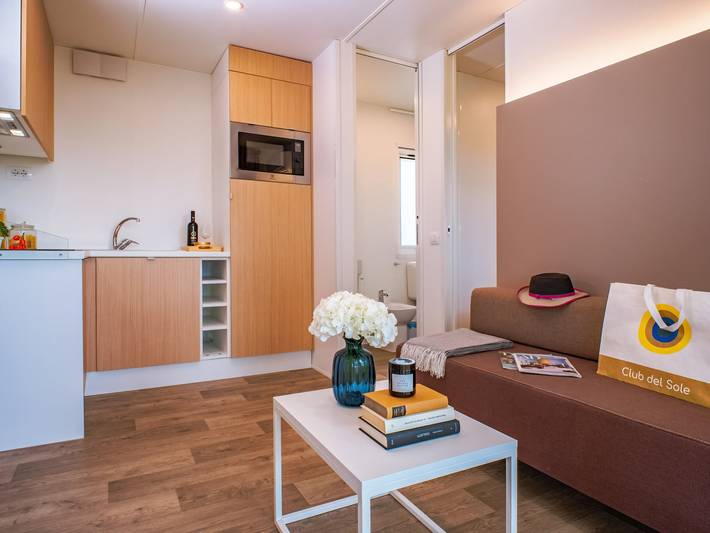 Camping für 4 Personen, mit Kinderpool und Terrasse sowie Pool, kinderfreundlich im Trentino - 3