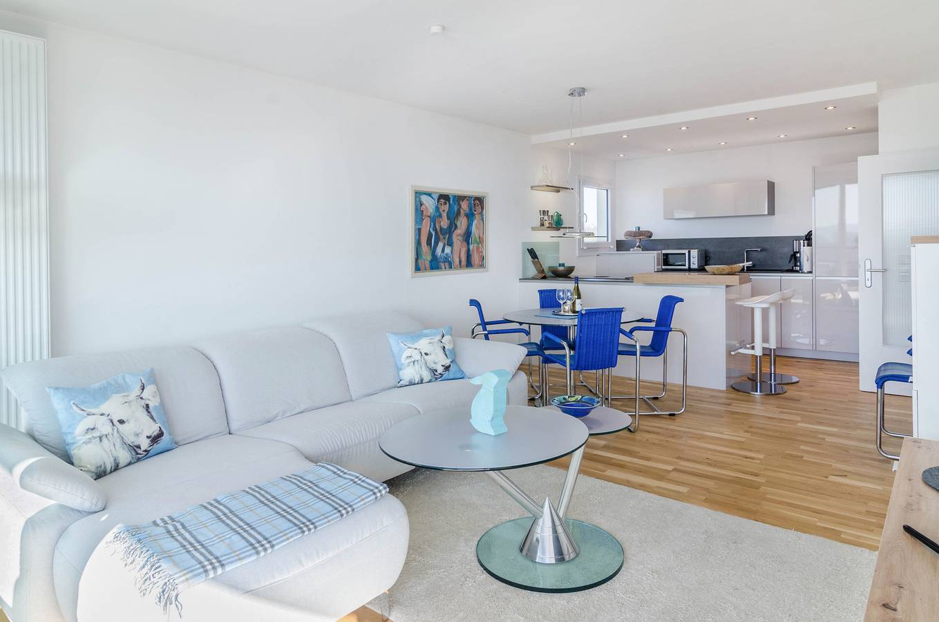 Ganze Wohnung, Ferienwohnung 'Bodenseepanorama Oberuhldingen' mit Seeblick, Balkon und Wlan in Oberuhldingen, Uhldingen-Mühlhofen