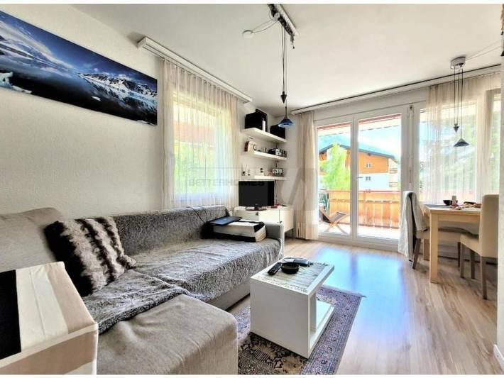 Ferienwohnung für 4 Personen, mit Balkon und Ausblick in Leukerbad