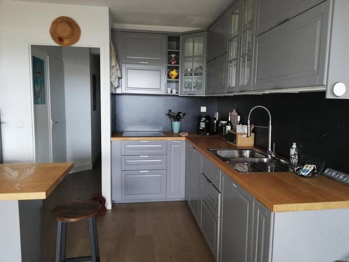 Gîte pour 3 personnes, avec terrasse et vue dans Plage du Courant