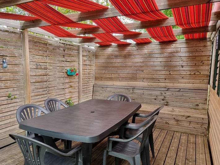 Camping Le Moulin Du Roy - Mobilheim 6 personen - Mobilheim Confort - 3 Schlafzimmer - 32m² in Revel, Lauragais