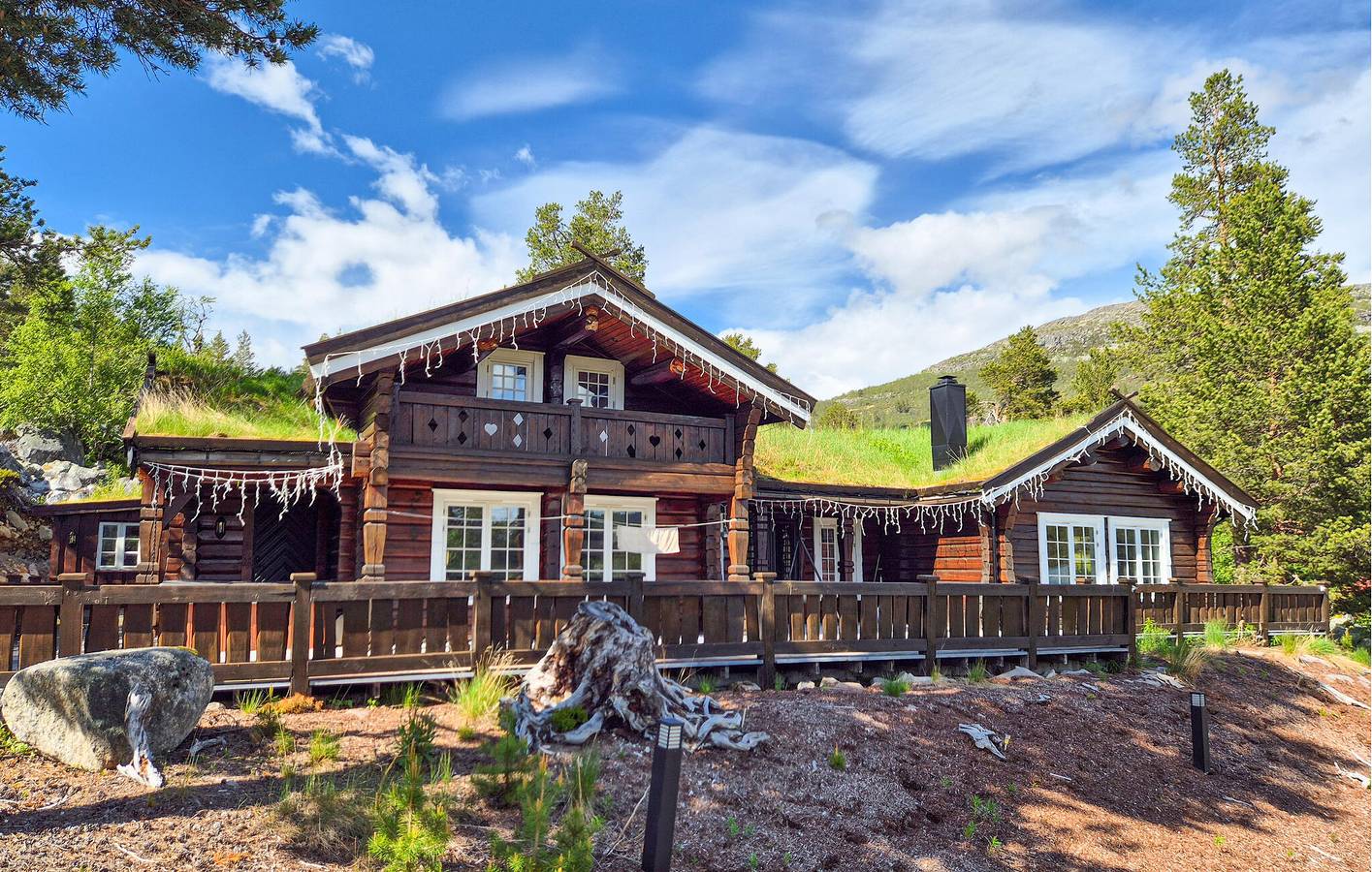 Ferienhaus für 10 Personen mit Terrasse in Hartevatnet, Bykle
