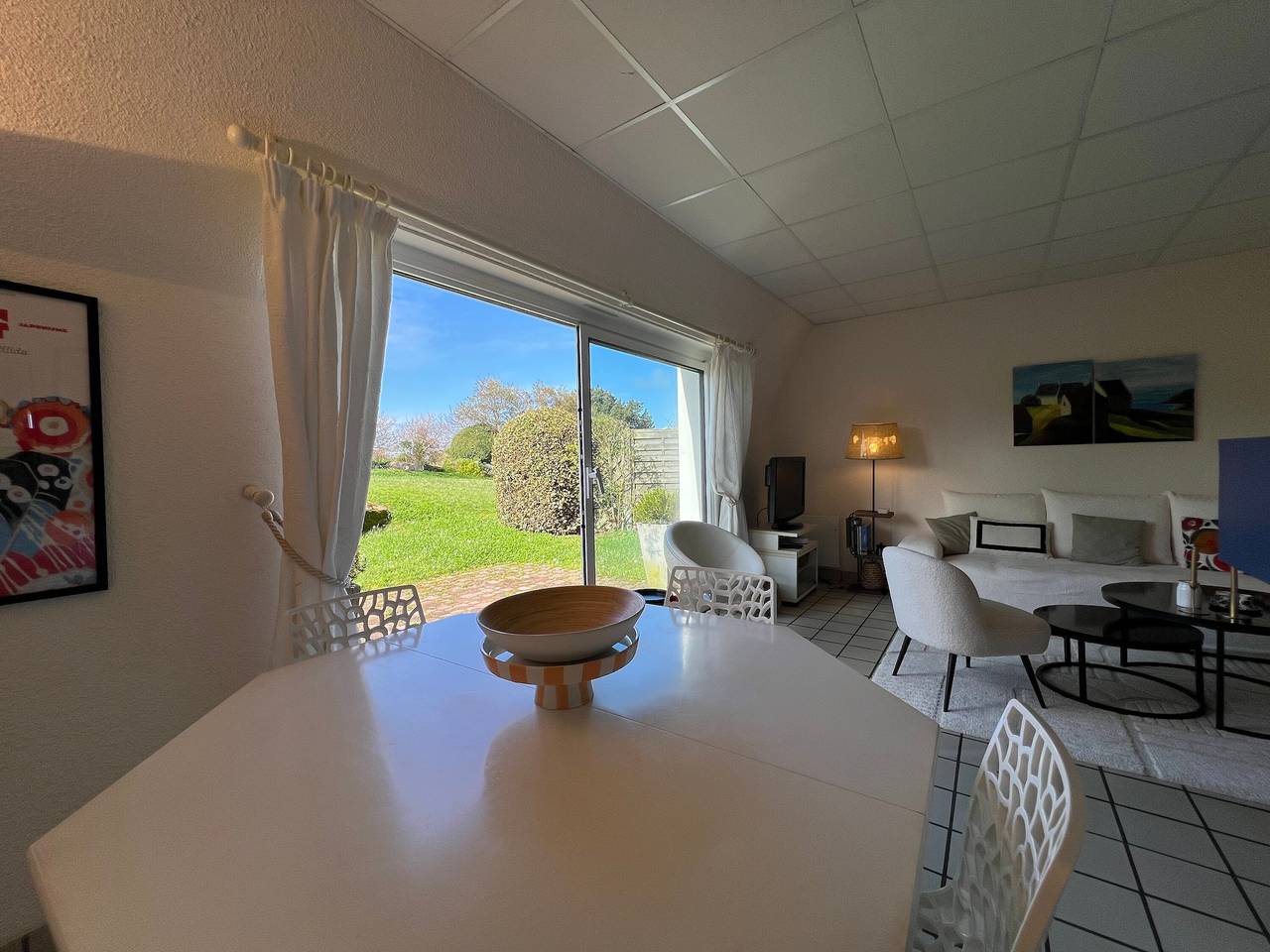 Appartement entier, Maisonette « Ker Envor » avec piscine partagée, terrasse privée et Wi-Fi in Golf de Saint-Samson, Pleumeur-Bodou