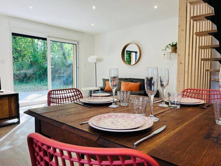 Maison de vacances pour 4 personnes, avec jardin ainsi que vue et terrasse