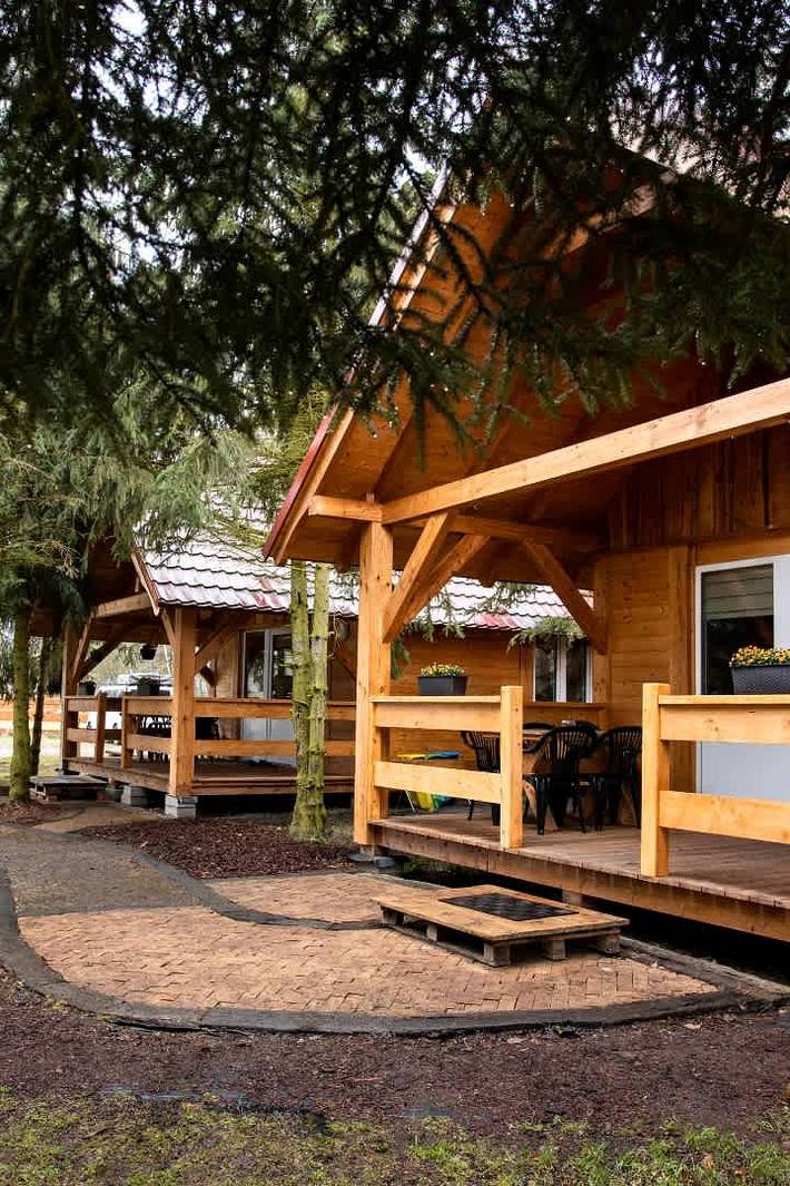 Cabane en bois pour 8 personnes, avec sauna ainsi que jacuzzi et jardin en Pologne - 2