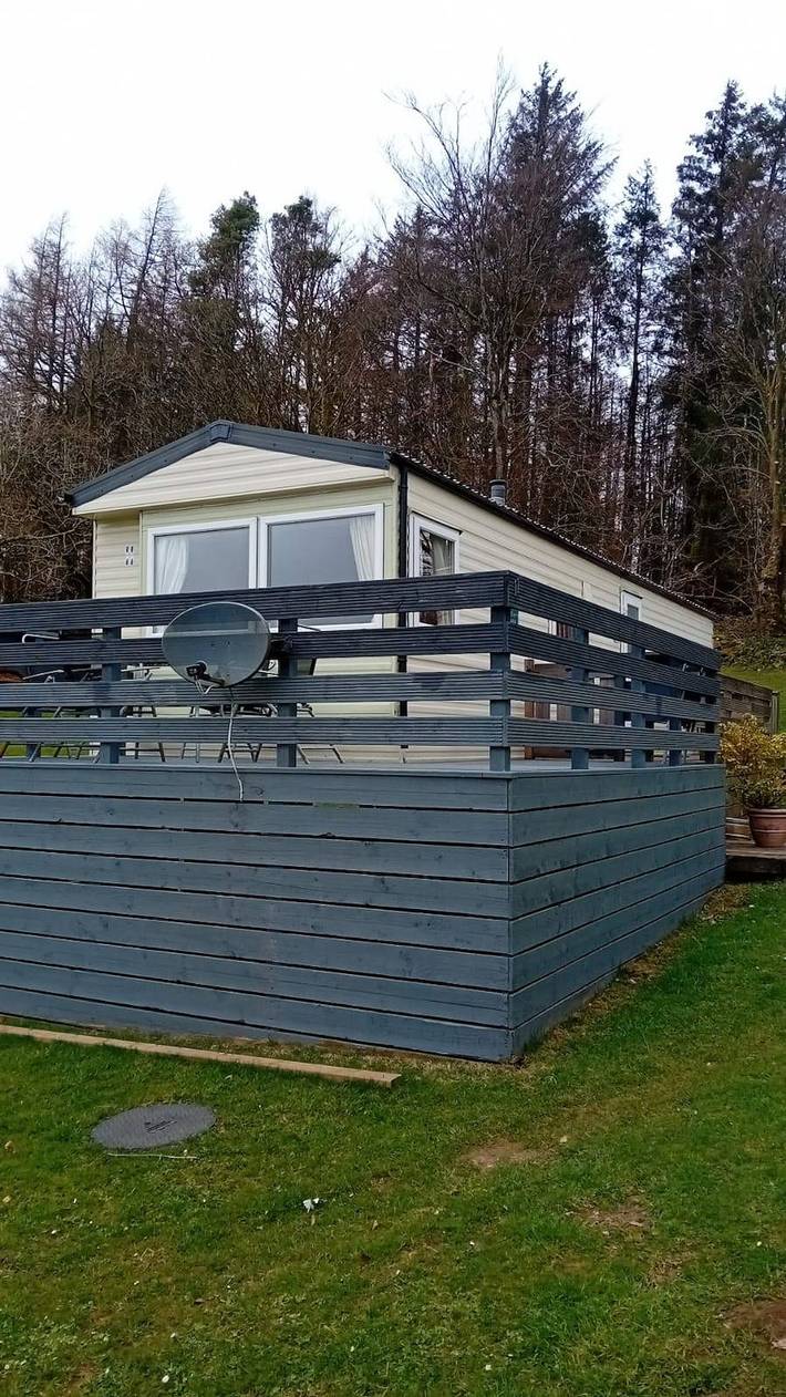 Blockhütte für 6 Personen mit Pool in Dumfries und Galloway