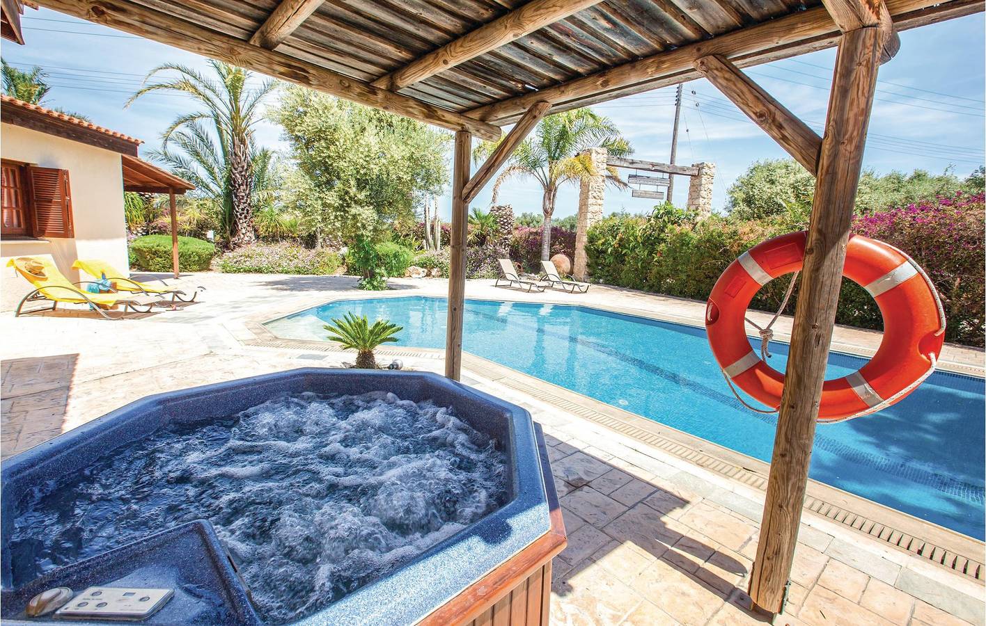 Ferienhaus für 6 Personen mit Terrasse in Πόλις Χρυσοχούς, Südzypern