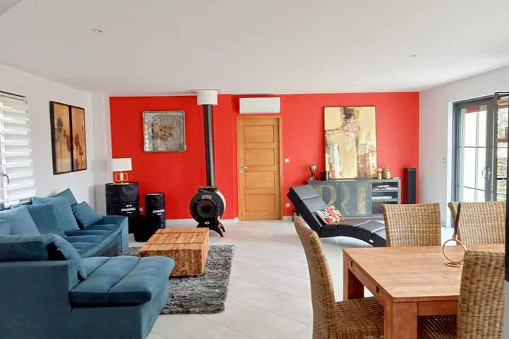 Villa with view of the pont du gard in Castillon-du-Gard, Nimes und Umgebung