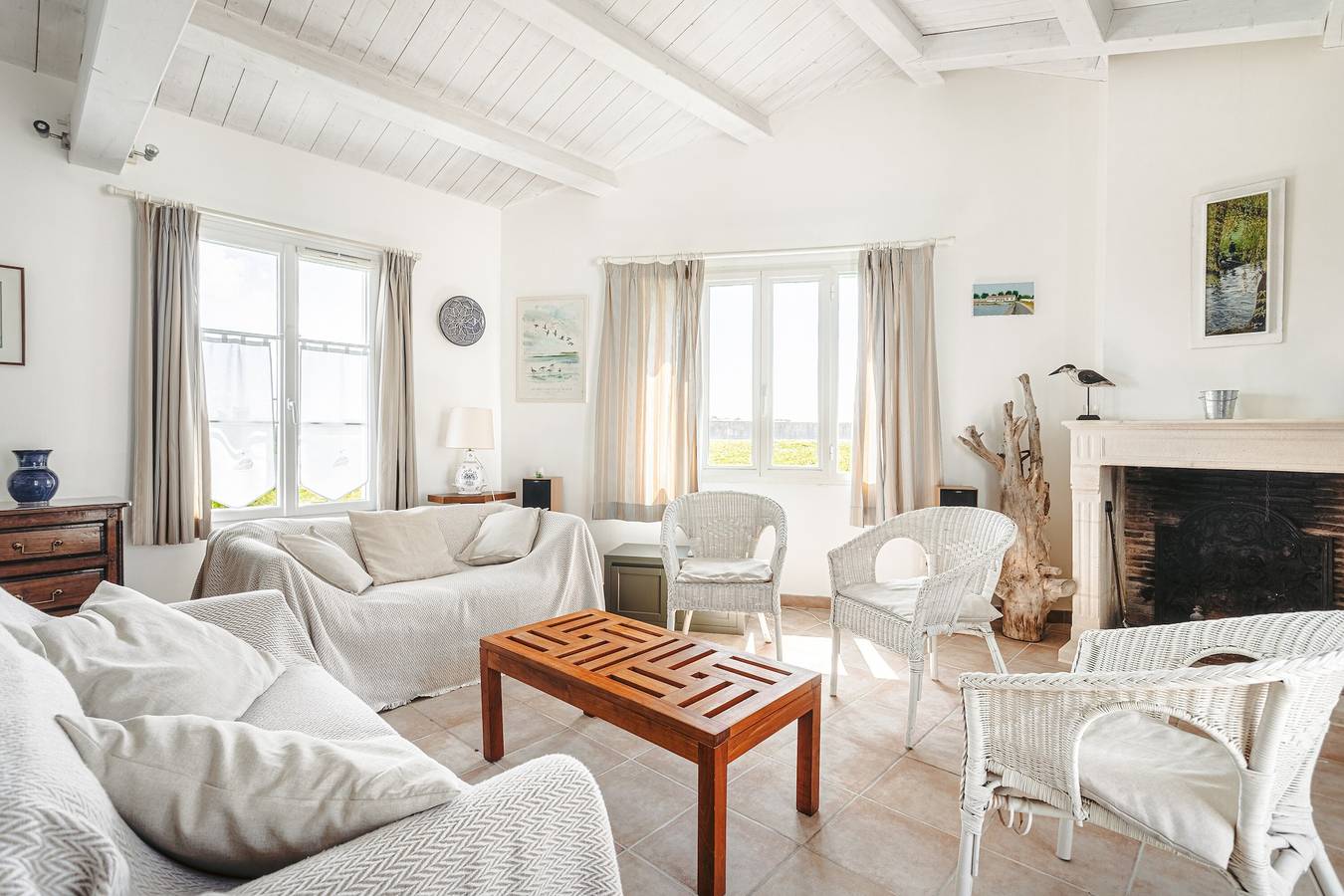 Charmantes Ferienhaus in Loix – Meerblick, 4 Schlafzimmer, Terrasse, strandnah in Loix, Ile de Re