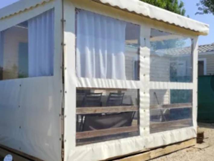 Camping l'Eden - Mobilhome 4 personnes - Chalet Mobile Confort 2 chambres environ 28m² in Bretignolles-sur-Mer, Vallée de la Loire