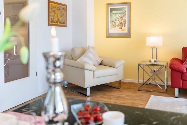 Ganze Wohnung, Apartment "Wikinger Exklusiv" mit Haffblick, Kamin und Ermäßigung auf Golfplatz in Zirchow, Usedom