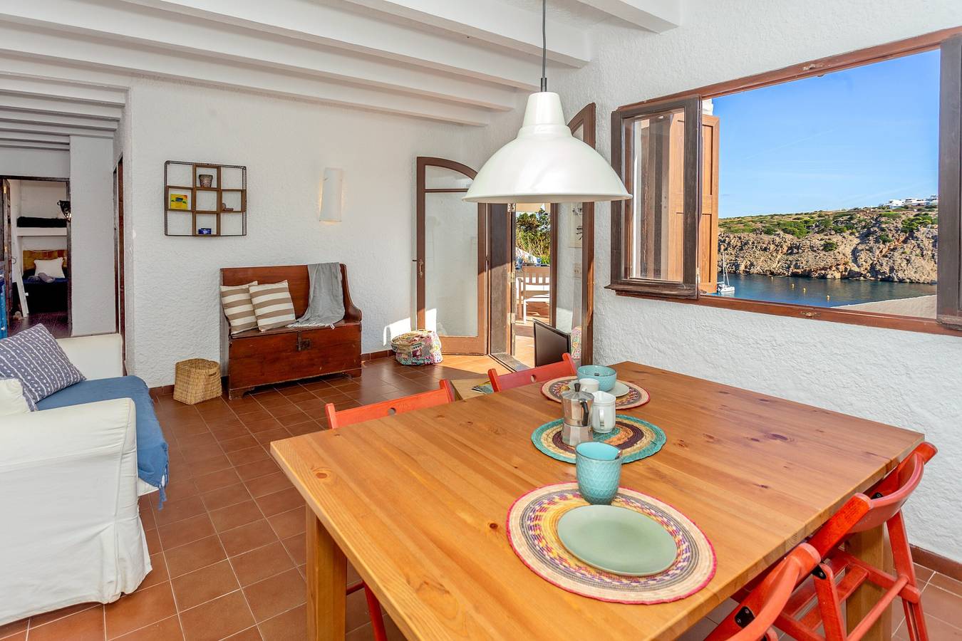 Casa de vacaciones "Vacaciones en Cala Morell" que admite mascotas, con vistas al mar y jardín in Cala Morell, Ciudadela