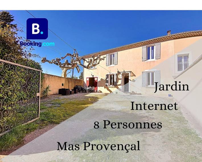 Location de vacances pour 8 personnes, avec jardin et vue dans Les Paluds de Noves