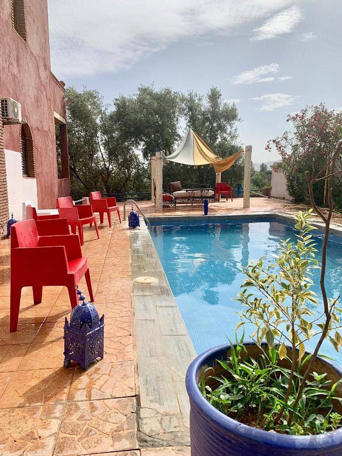 Riad pour 3 personnes, avec jardin ainsi que piscine et vue à Ourika (roman) - 2