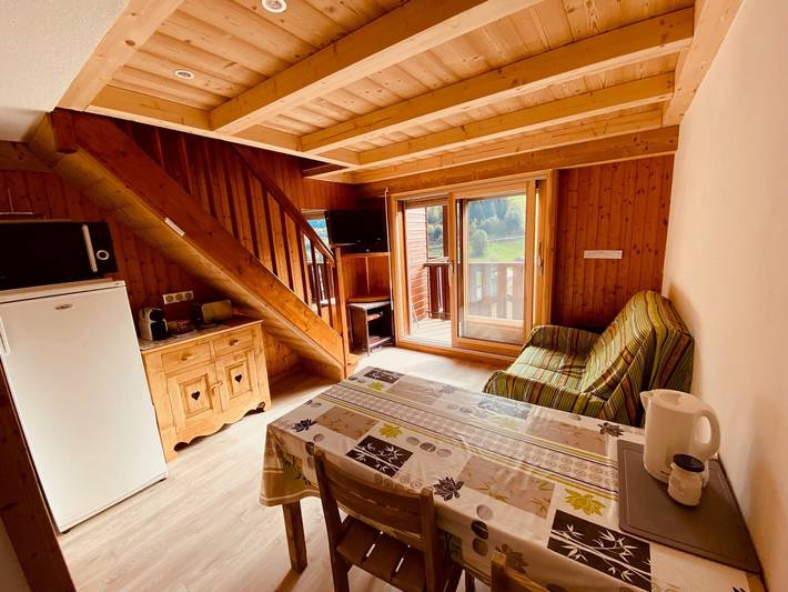 Appartement de vacances pour 4 personnes, avec balcon à La Clusaz