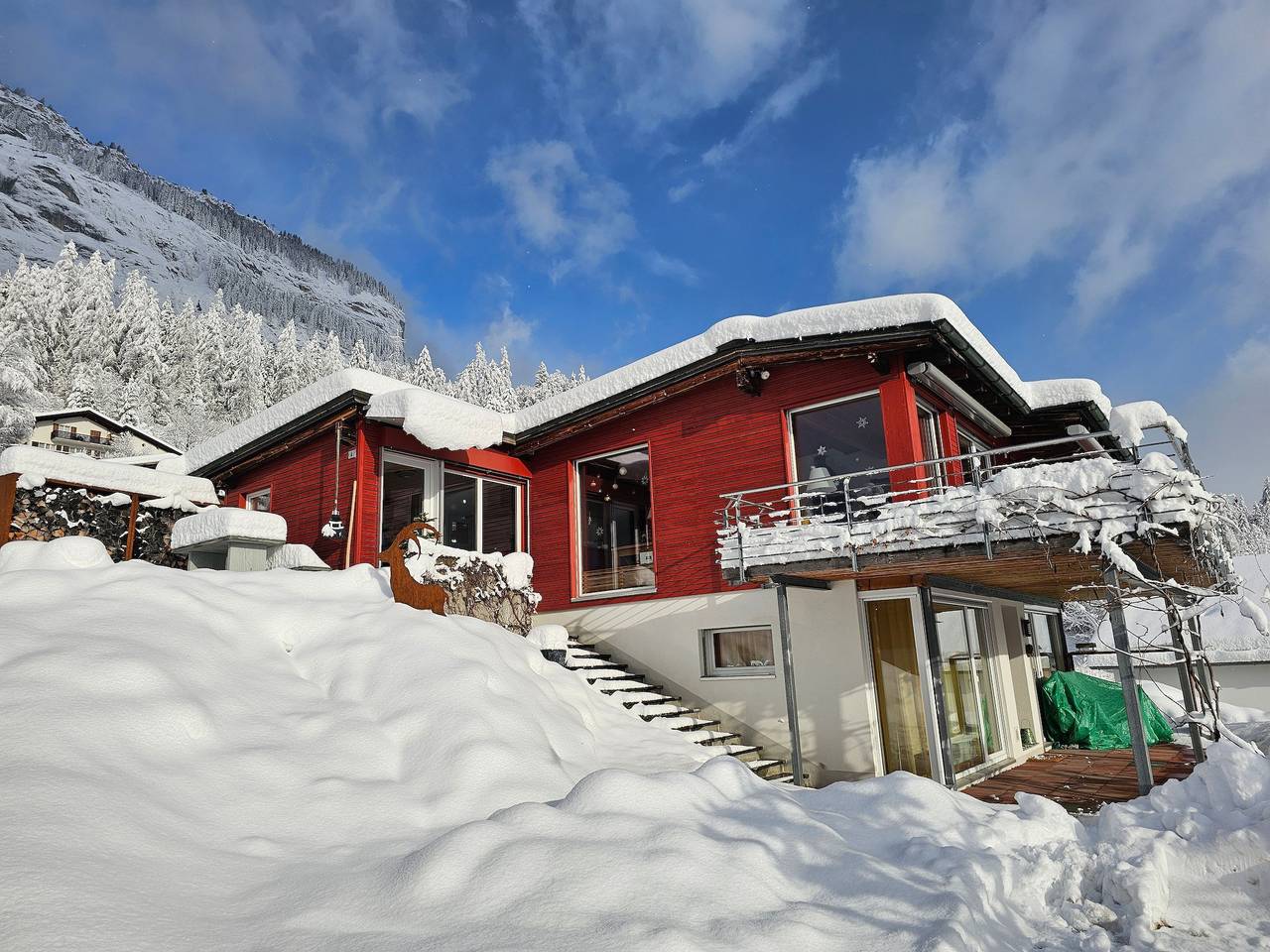 Ganze Ferienwohnung, Schmuckes Chalet mit fantastischer Bergsicht in Flims-Dorf, Flims