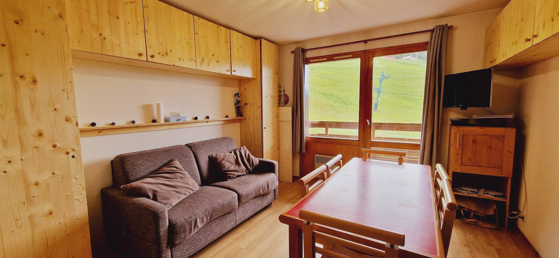 Studio entier, Résidence Le Solaret - Studio coin montagne 4 personnes (203) in La Plagne, Aime-la-Plagne