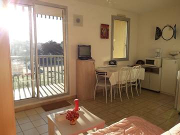 Studio für 2 Personen, mit Balkon in Gironde