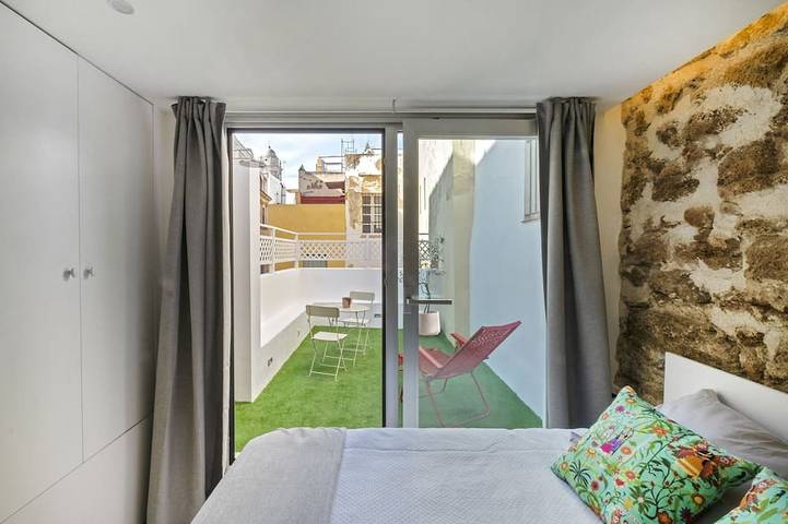 Apartamento de vacaciones para 3 personas, con balcón en Cádiz
