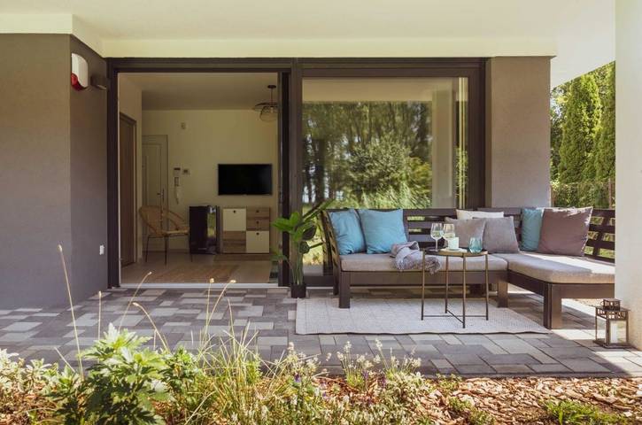 Ferienwohnung für 4 Personen, mit Ausblick und Garten sowie Seeblick, mit Haustier in Plattensee Ostufer - 3