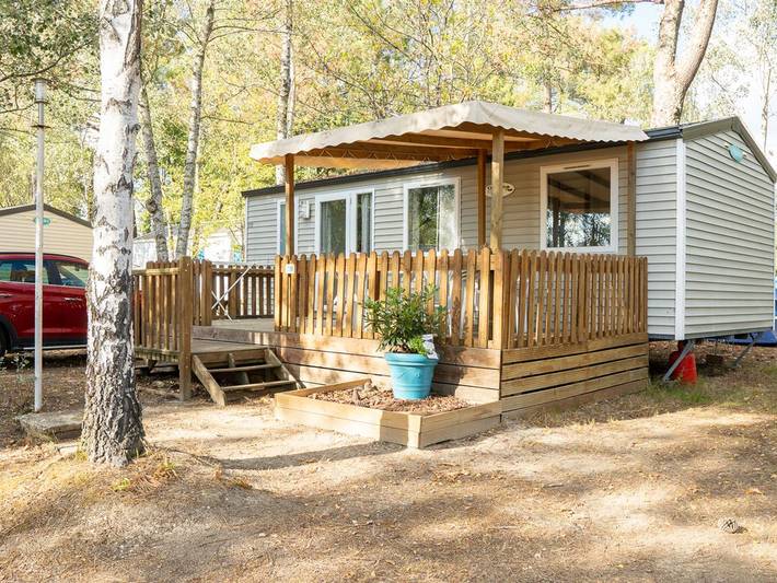 Mobil home pour 5 personnes, avec terrasse, animaux acceptés dans Bayas