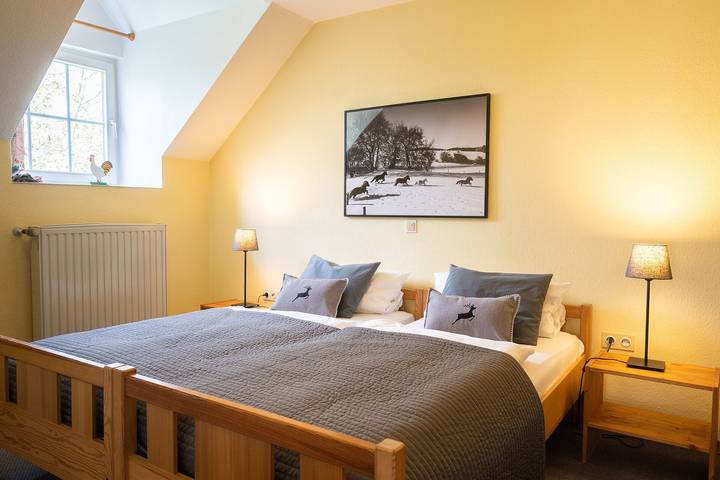 Appartement entier, Appartement « Ferienhof Homann Sauerland - Bh 4 » avec terrasse partagée et Wi-Fi in Nehden, Brilon