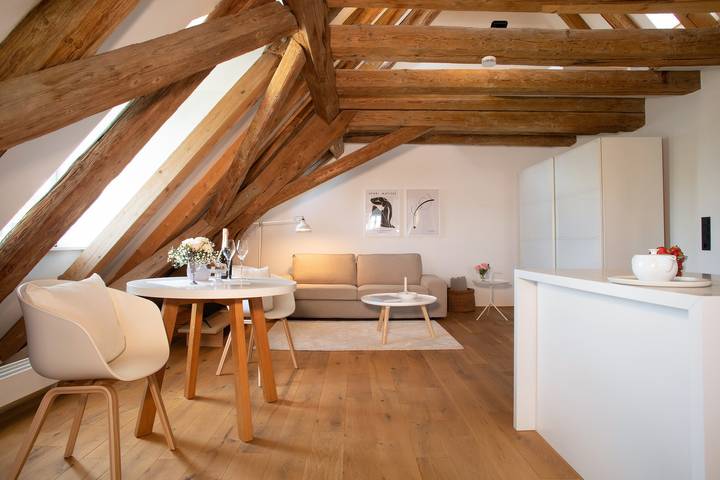 Hel lejlighed, 'Schloss Kirchberg - Appartement Schlossnest' with Lake View, Garden & Wi-Fi in Immenstaad am Bodensee, Region Bodensee-Oberschwaben