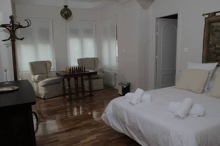 Family Room at Casa El Villar in Brazatortas, Comarca de la Mancha