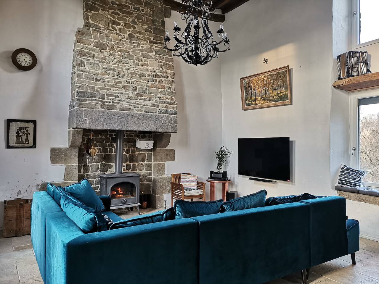 Maison de campagne 'Domaine lvd - Idéal pour fête' avec piscine privée, terrasse et Wi-Fi in La Bloutière, Côte de la Déroute