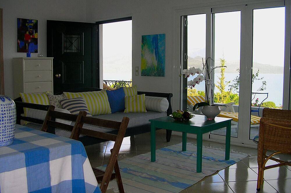 Appartement avec vue sur la mer à Villa del Arte, Leucade, jusqu'à 4 personnes in Ligia, Grèce