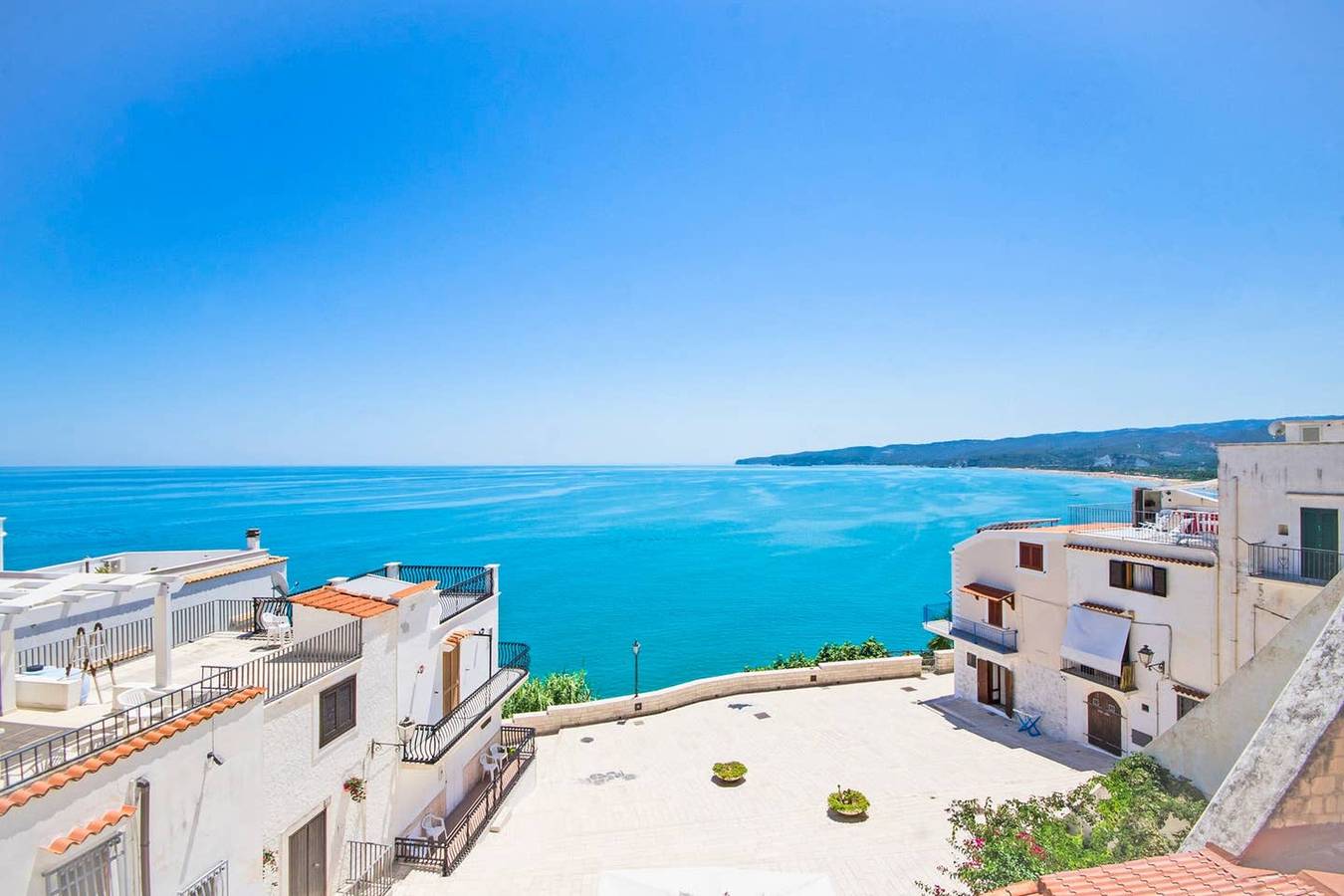 Ganze Wohnung, Romantische Wohnung in Vieste - 40 m² mit Meerblick in Vieste, Gargano