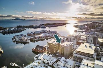 Gîte pour 2 personnes, avec terrasse et vue dans Svolvær