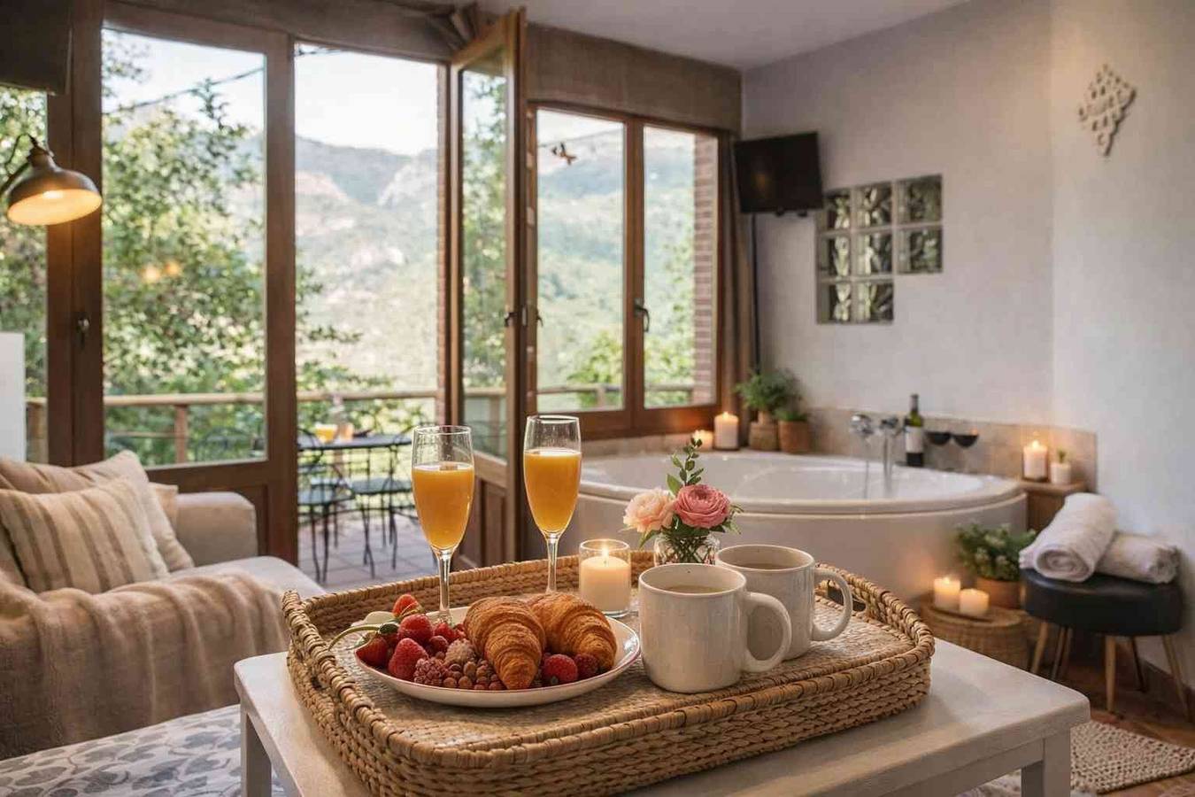 Appartement 'El Ablanu, bubbelbad en uitzicht' met bergzicht, terras en wifi, foto 11