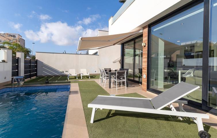 Oasis en bord de mer avec piscine et terrasse - Playa Barnuevo 1km in San Pedro del Pinatar, Costa Cálida